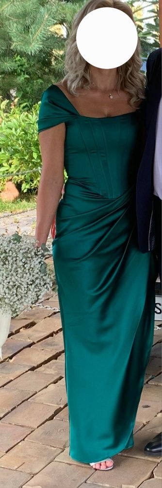 Rochie de seară verde smarald