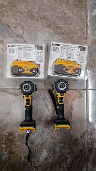 2buc dewalt DCF860 și două baterii de 6A