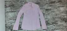 Camasa roz Stradivarius + o bluza crem cu broderie mas S