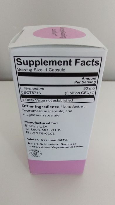 Пробиотик BioGaia, Mum, 90 mg, 30 капсули - L. fermentum CECT5716