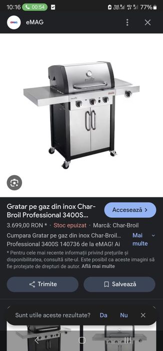 Gratar pe gaz Char-Broil Professional Tru-Infrared