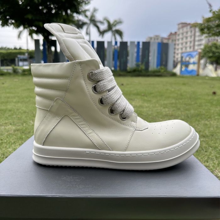 Rick Owens GeoBasket Jumbolace White