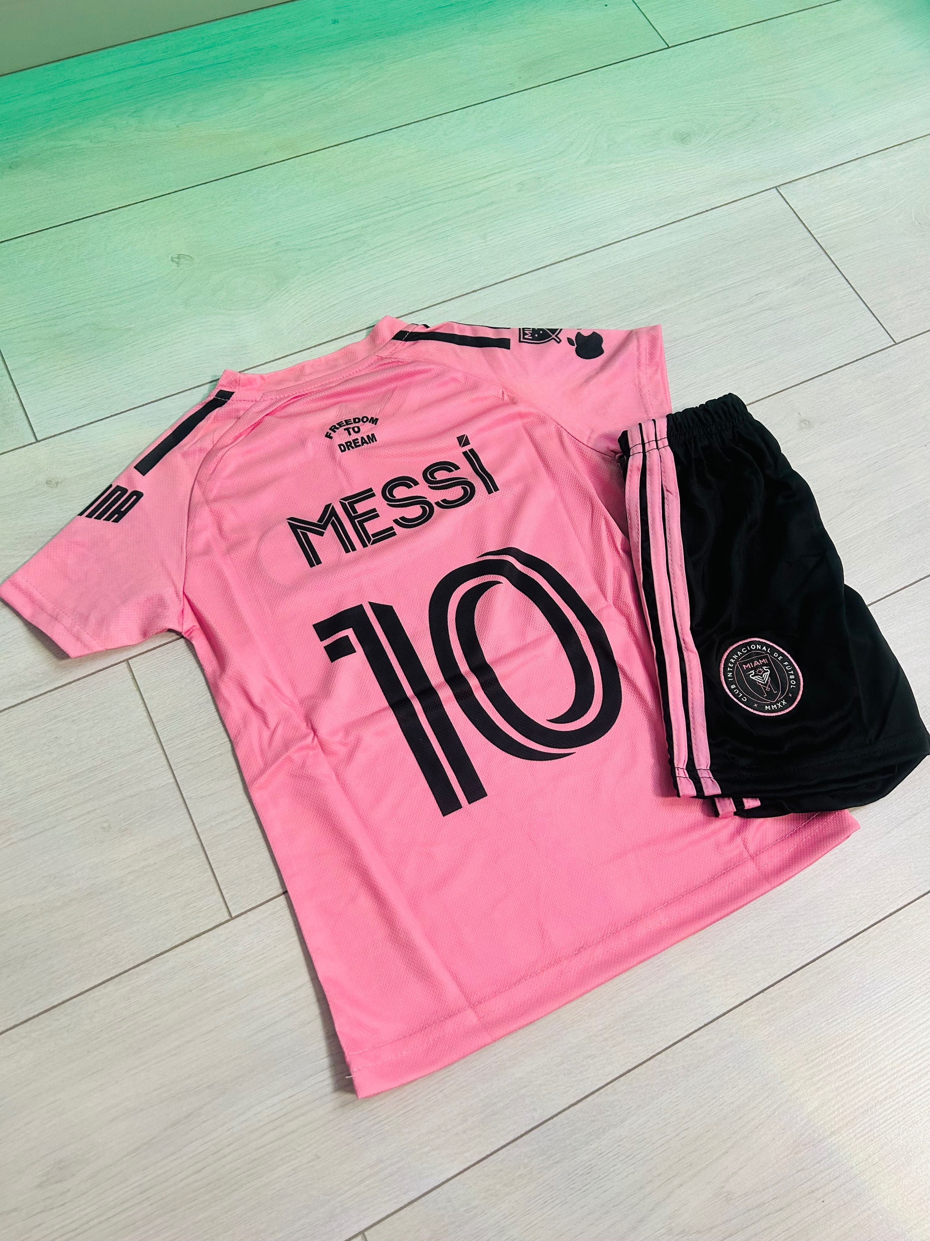 Compleu Fotbal Copii Inter Miami Pink edition Messi 10
