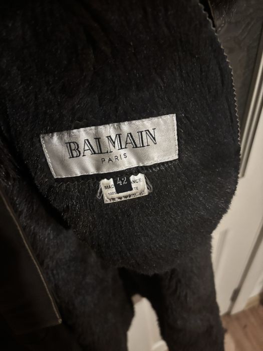 Balmain уникално палто кожа