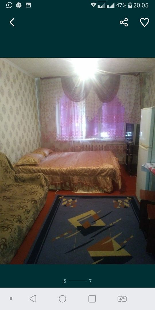 Посуточно по часам 1000тг ,в 9, мкр на ночь 1 ком ночь 5000,2ком ночь