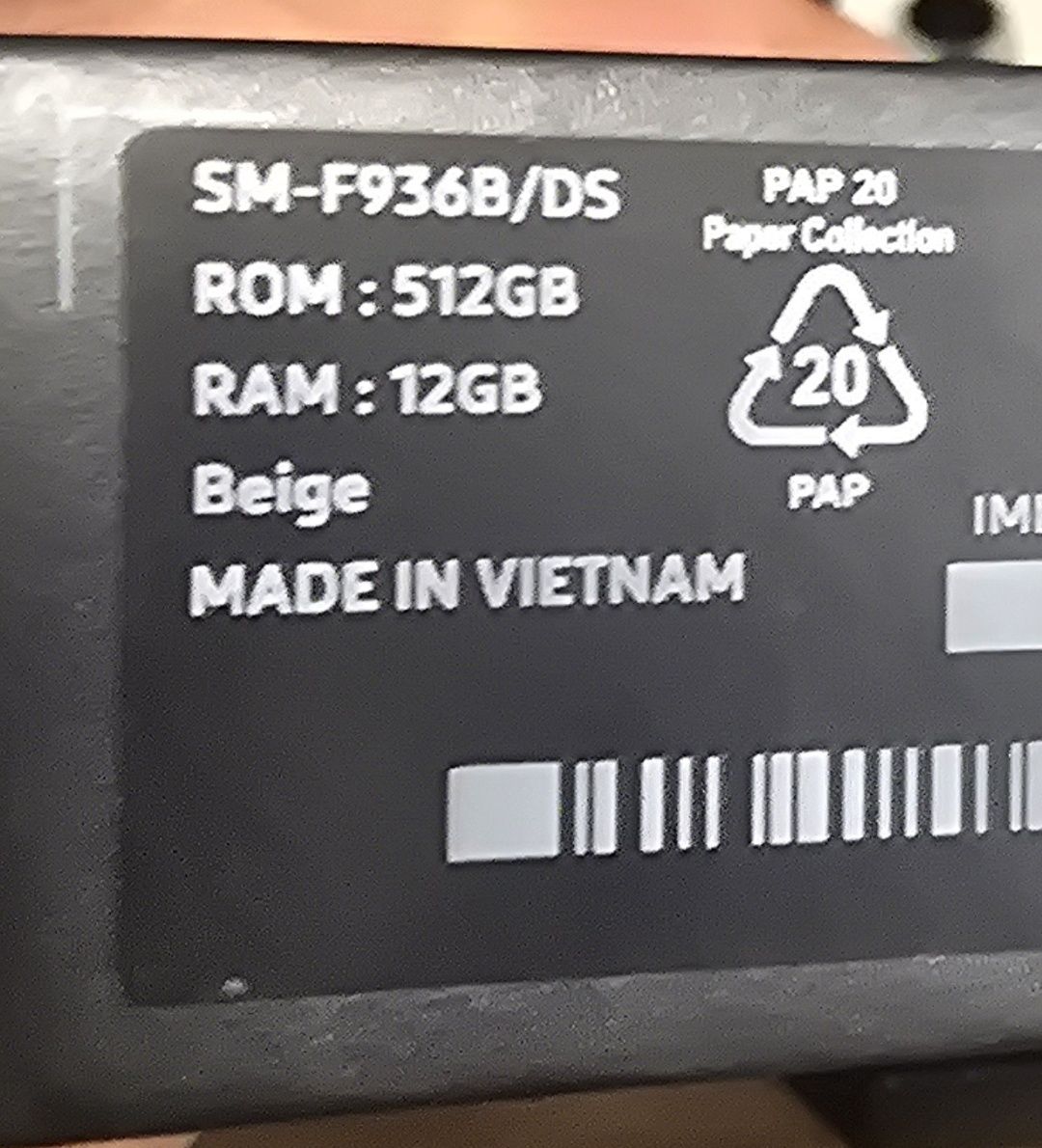 SSamsumg Z Fold 4 512gbt