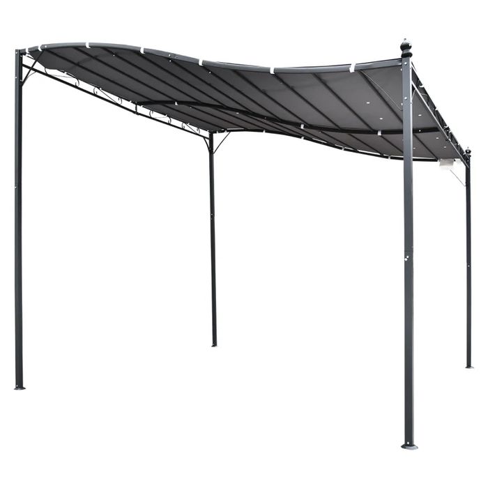 Outsunny Pavilion Cort Foisor 3x3m pentru Gradina sau Terasa, Nou