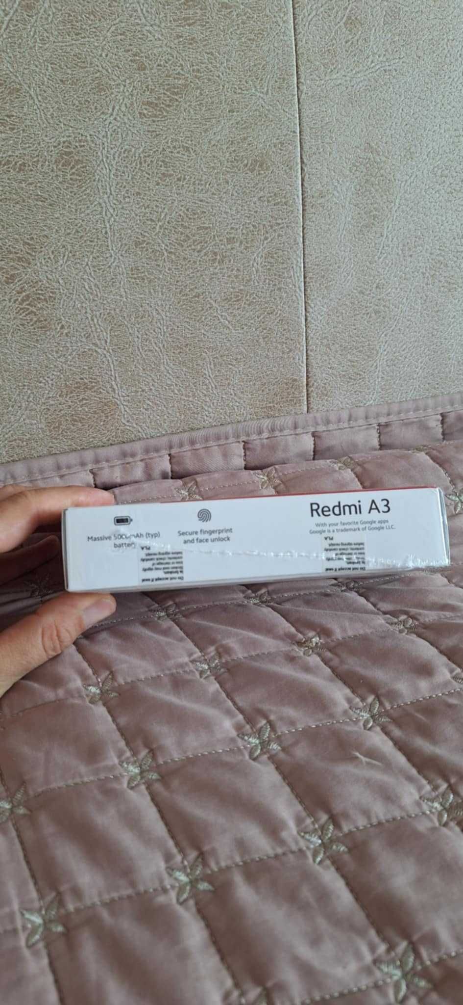 Смартфон Xiaomi Redmi A3 3/64GB Midnight Black /Чисто нов