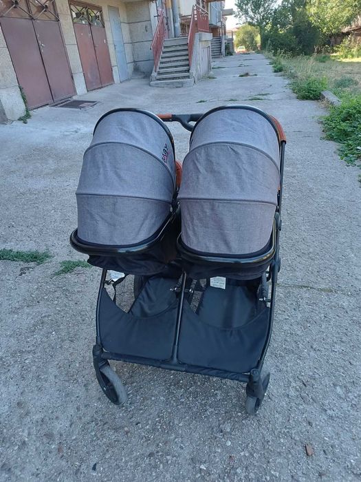 Комбинирана количка за близнаци 2 в 1 Baby Giggle - Duet Practik