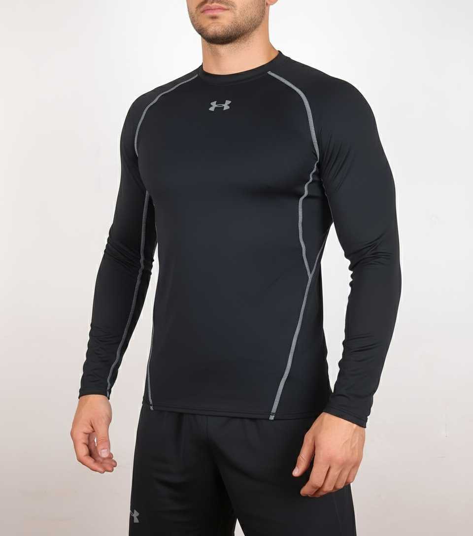 Under Armour HeatGear Compression - Оригинална мъжка блуза размер L