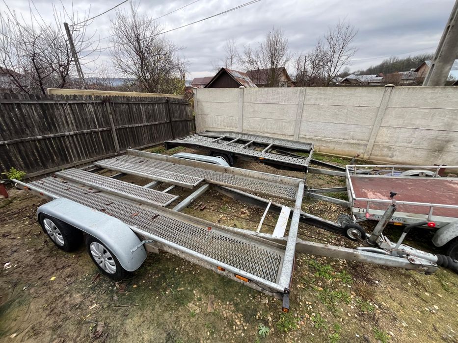 Platforma / remorca auto 750/1800/2000kg cu o axa / doua axe stare per