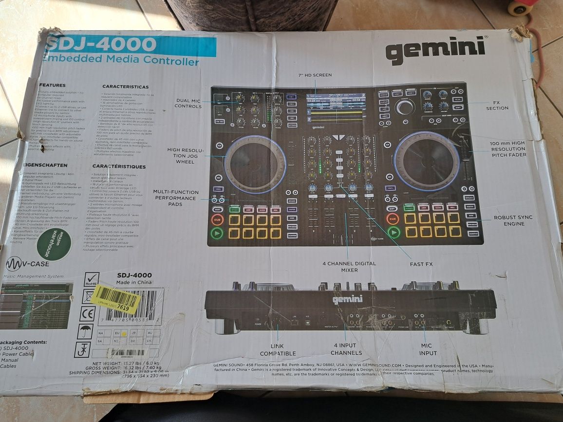 URGENT - Consola dj Gemini SDJ4000 +cases Gator Nou! Pioneer Denon