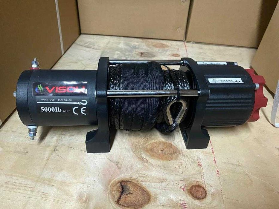 Troliu atv Visoli 5000lbs/2270kg cu cablu sintetic