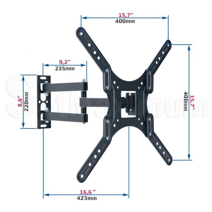 Поворотный угловой кронштейн 400×400 Innovator Max подставка крепление