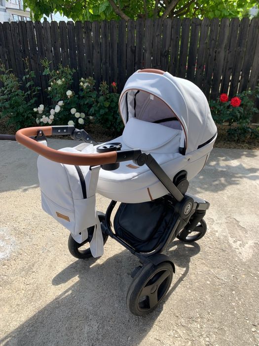Carucior krausman 3 în 1 Topaz Lux White