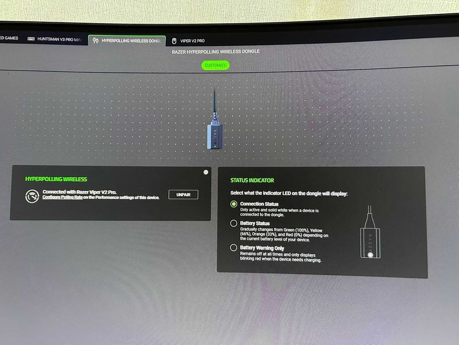 Razer Viper V2 Pro+HyperPolling Wireless Dongle