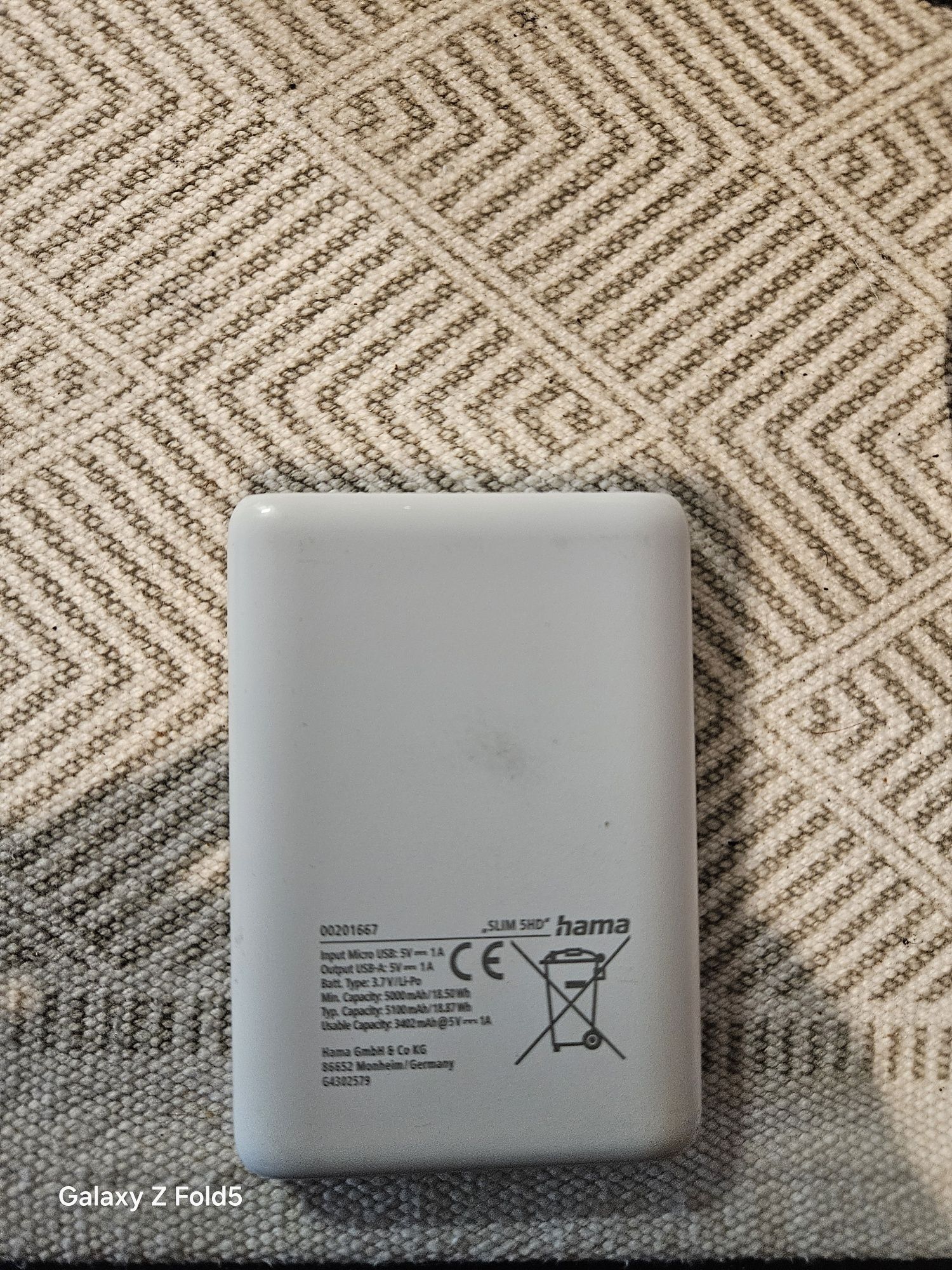 Външна батерия Hama 5000 mah