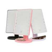 Светещо Лед Огледало Large Led Mirror 16 LED светлини Розов,бял,черен