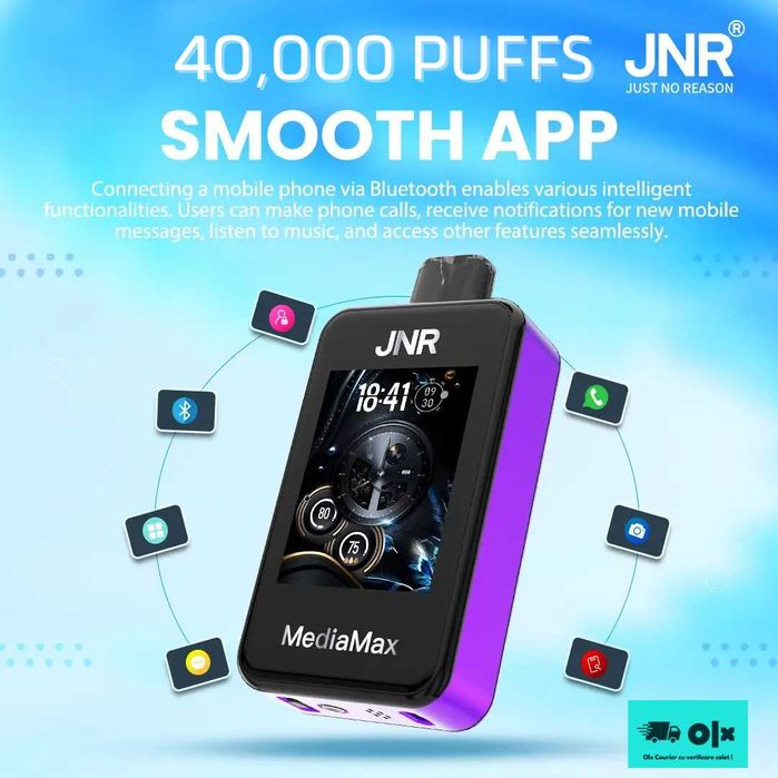 Vape Media PhoneVape 40.000 Puffs Ecran 2.4inch HD