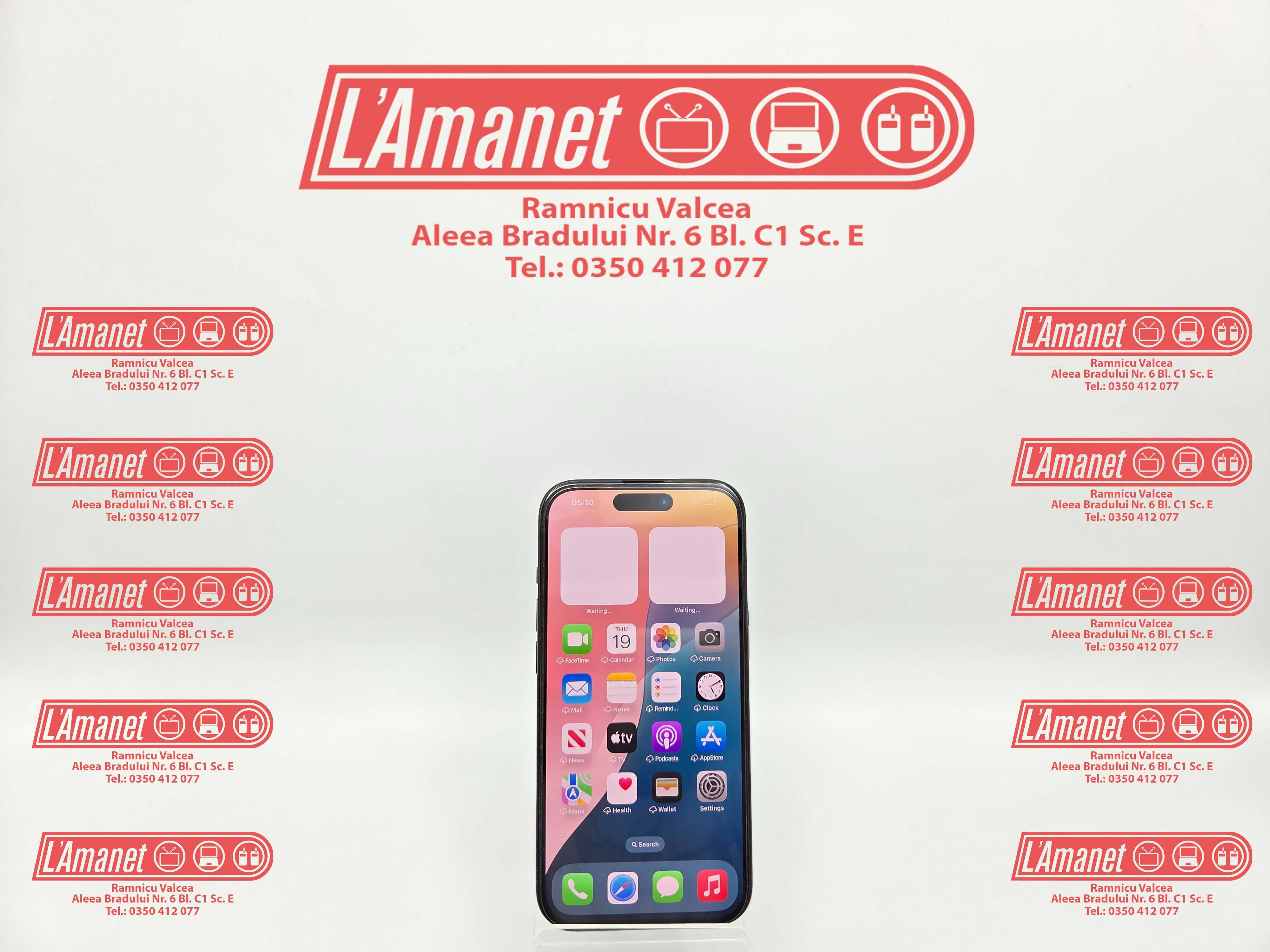 iPhone 15 Black 128GB Neverlocked Stare Excelenta Garantie Factura