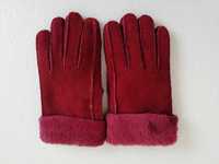 Нови топли ръкавици цвят бордо
