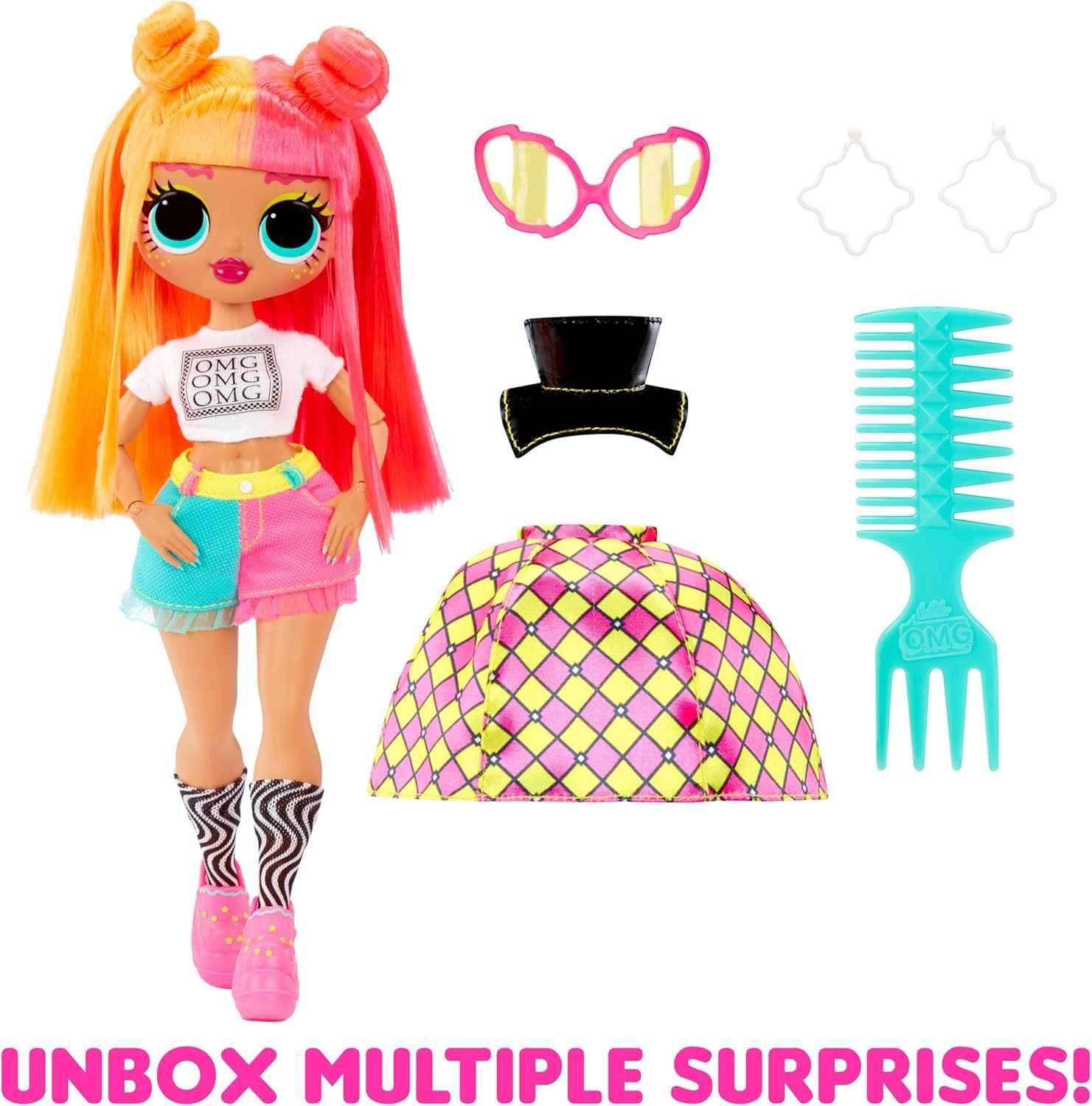 Кукла ЛОЛ ОМГ Неон  LOL Surprise OMG Neonlicious Fashion