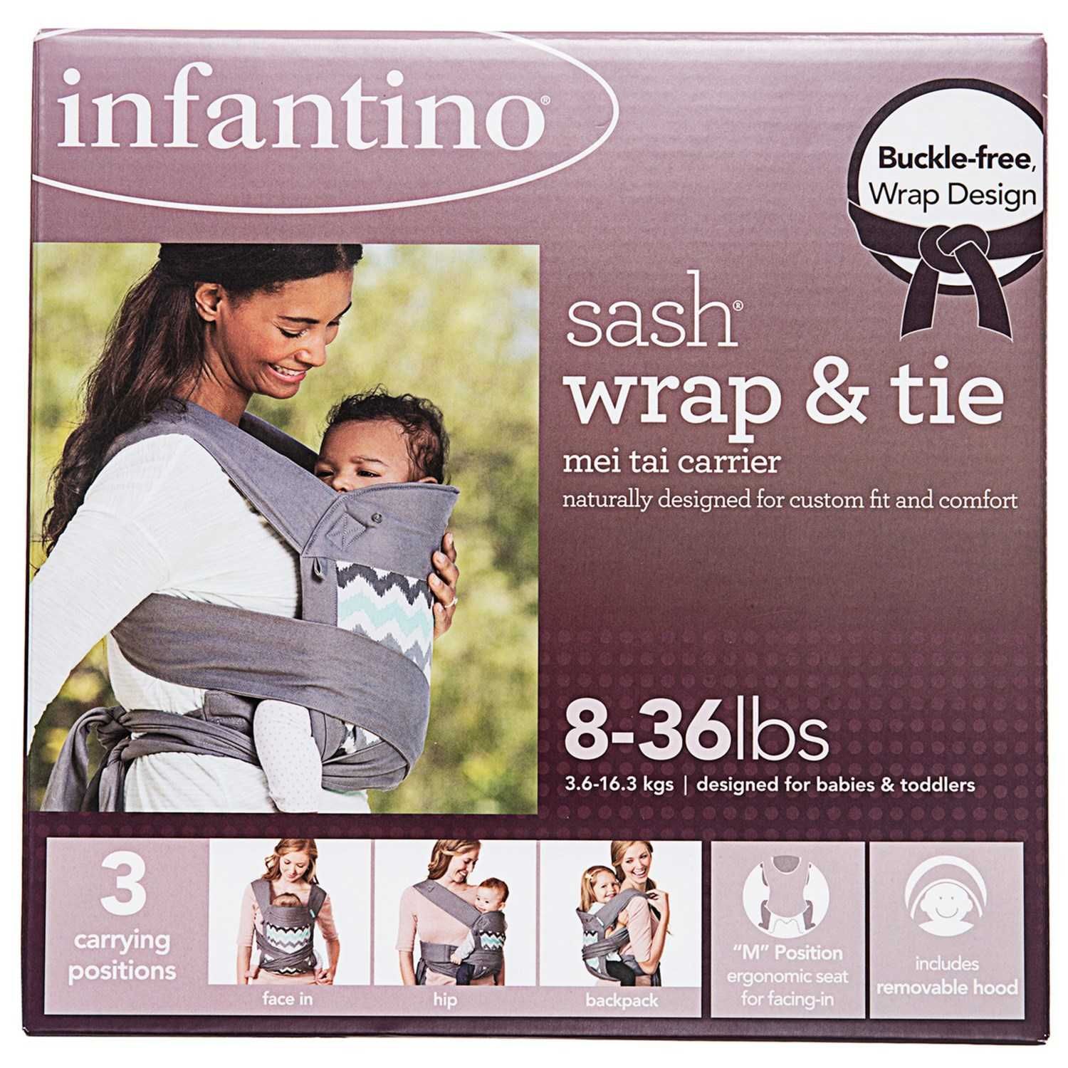 NOU! Marsupiu bebe Infantino Sash Wrap 3 IN 1