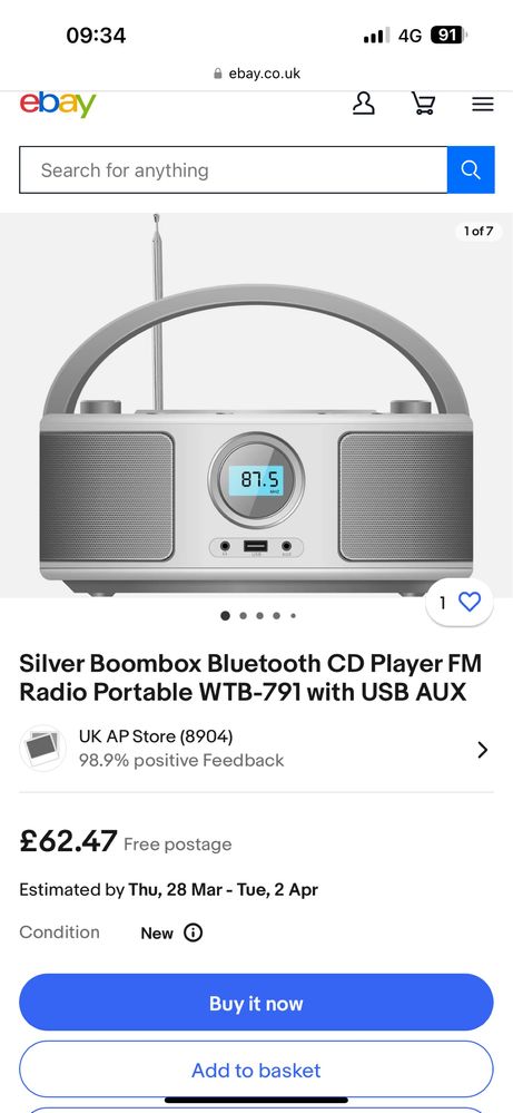 Cd player modern cu usb cd bluetooth aux radio