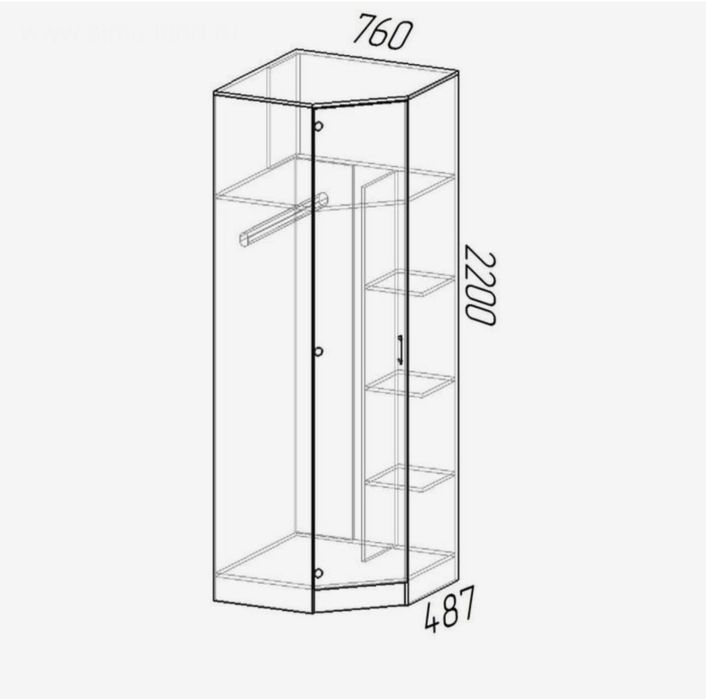 Продаётся угловой шкаф