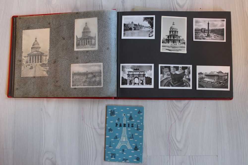 Album carti postale si fotografii PARIS - 1960 + carte atractii Paris