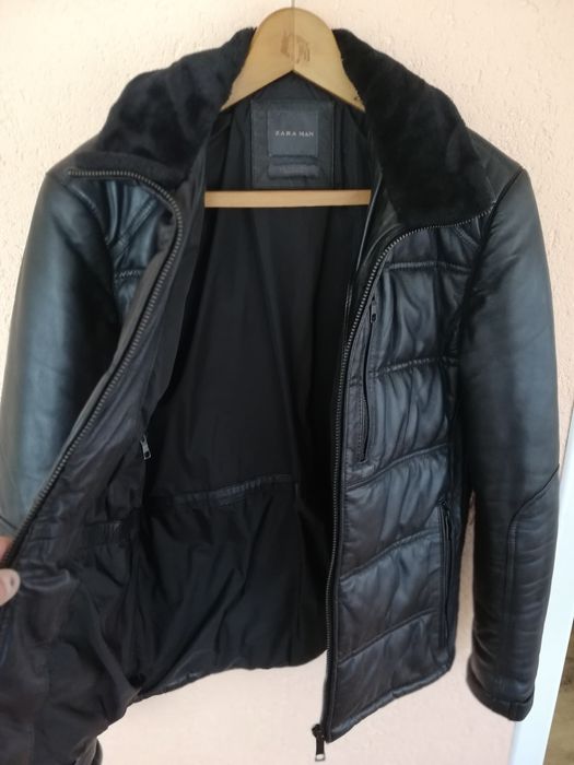 Geaca piele bărbați Zara Man S
