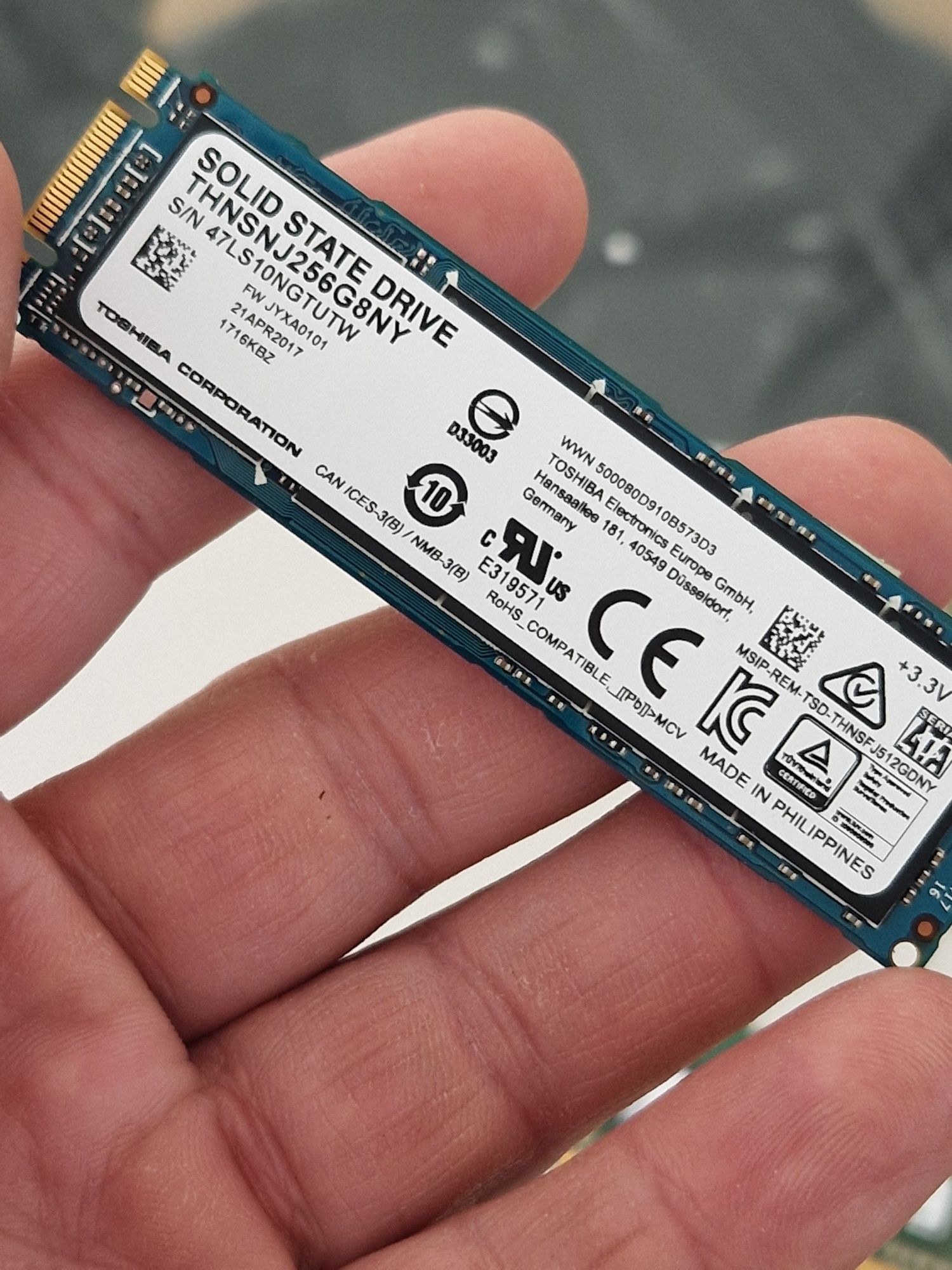 Memorie Ram 8GB Samsung , ssd M2 256 GB