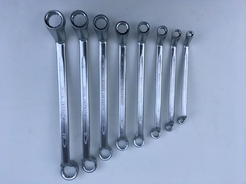 Set / Trusa / Husa chei inelare cu cot 8 piese 6 - 22 chrome vanadium