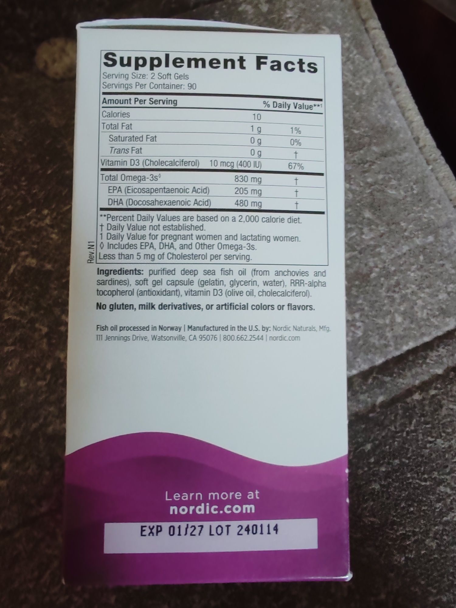 Nordic naturals prenatal DHA