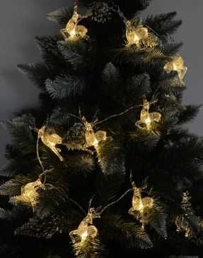 Безжични коленди лампички за елха еленчета 1.5 метра