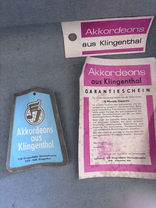 Acordeon  Weltmeister Meteor folosit o data