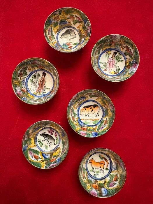 Set 6 boluri mici portelan chinezesc