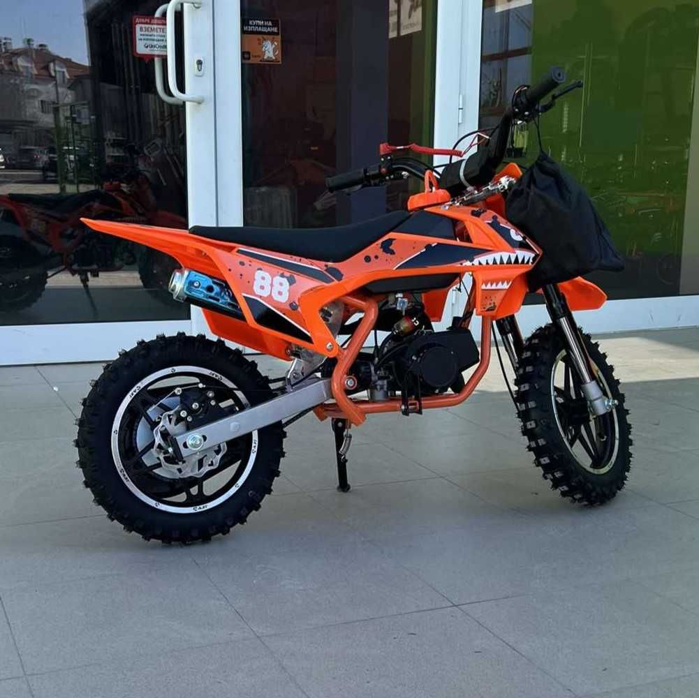 Детски бензинов кросов мотор, DIRT BIKE, 50cc, двутактов двигател