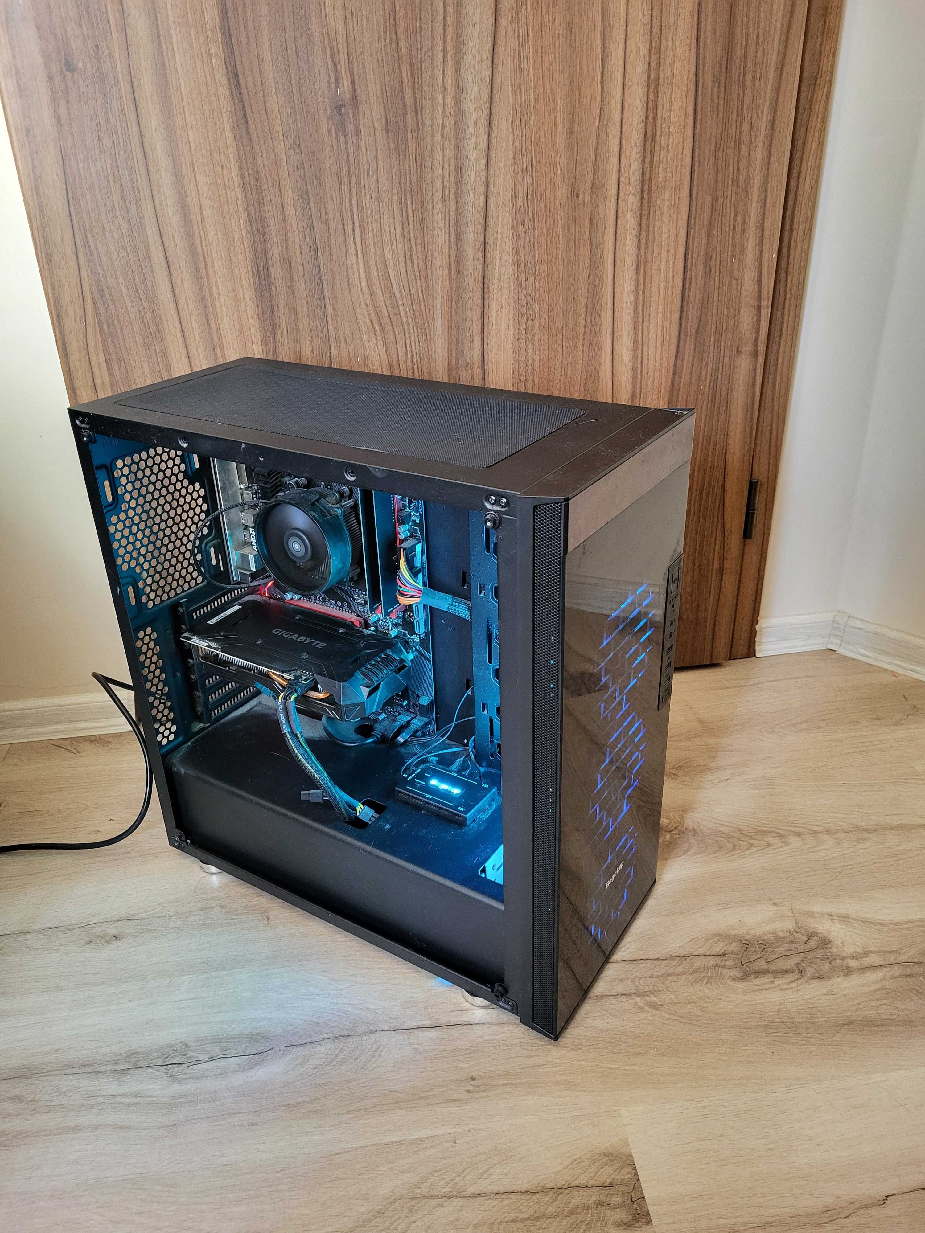 Компютър - GeForce GTX 1060 6GB, AMD Ryzen 5 1400 Quad-Core 3.20 GHz