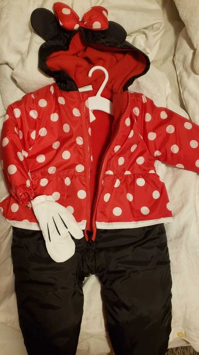 Vand salopeta de iarna pentru bebelusi 6-9 luni - costum Minnie Mouse