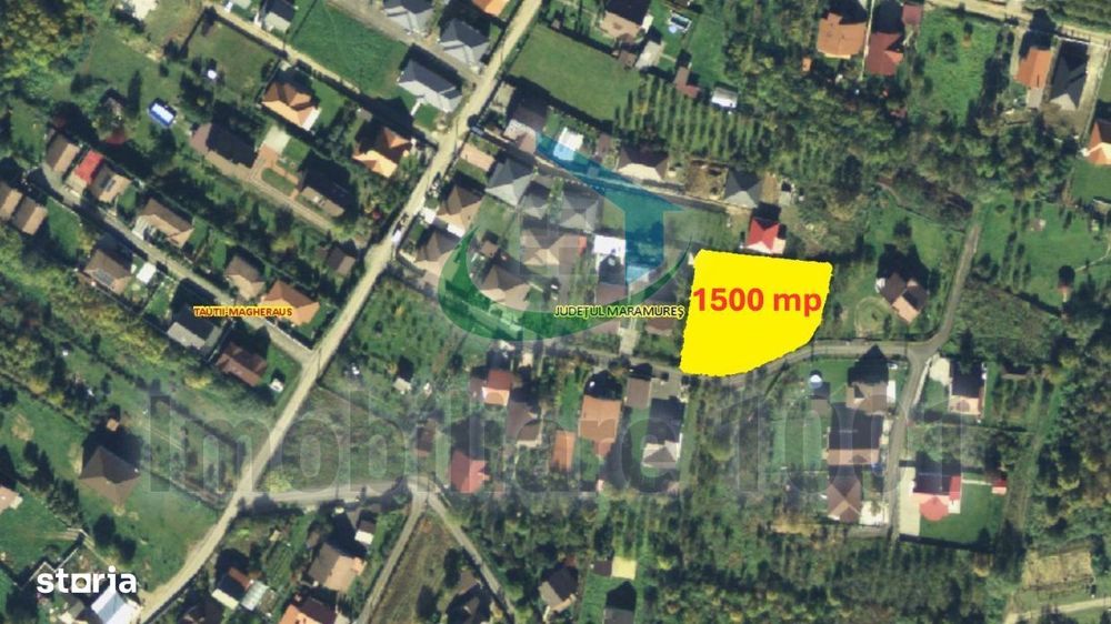 Teren intravilan, suprafață 1500 mp, acces prin strada nr. 9