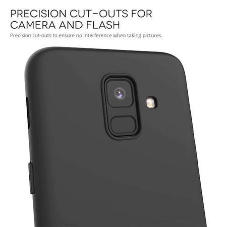 Husa pentru Samsung Galaxy A6 Plus 2018, GloMax Perfect Fit, Negru