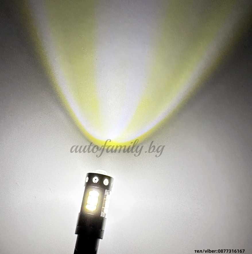 LED крушки за габарит с лупи T10 W5W - D15