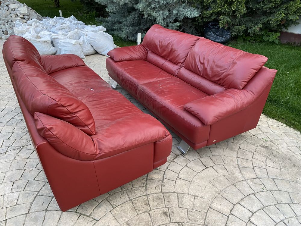 Vand 2 canapele piele marca Italsofa - Natuzzi