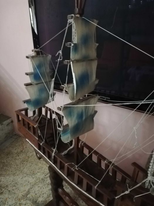 макет на голям дървен кораб-Италия