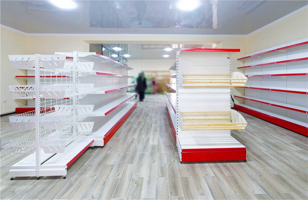 Оборудование в магазин по низким ценам, стеллажи, витрины