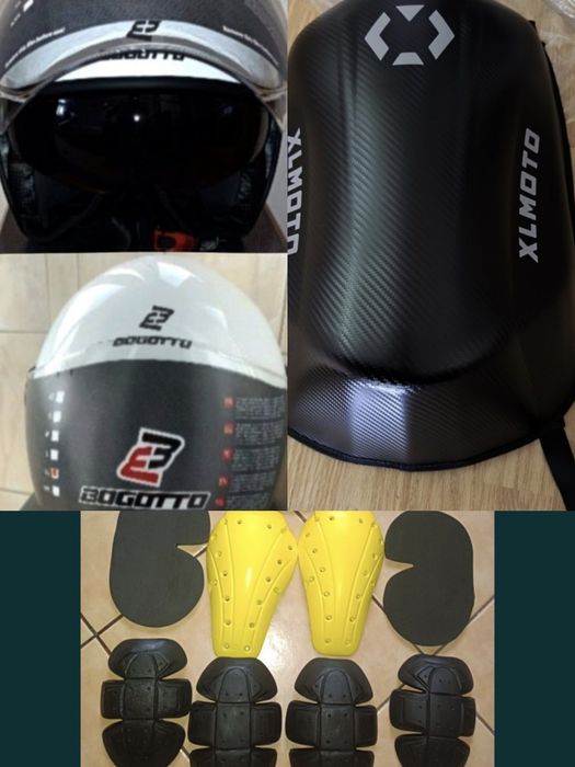 Echipament motoscutere/ghete/geaca piele/bocanci/blugi/protectii