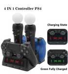 4на Док Зарядна Станция PlayStation 3 Ps4 пс4 PS VR  Move контролер