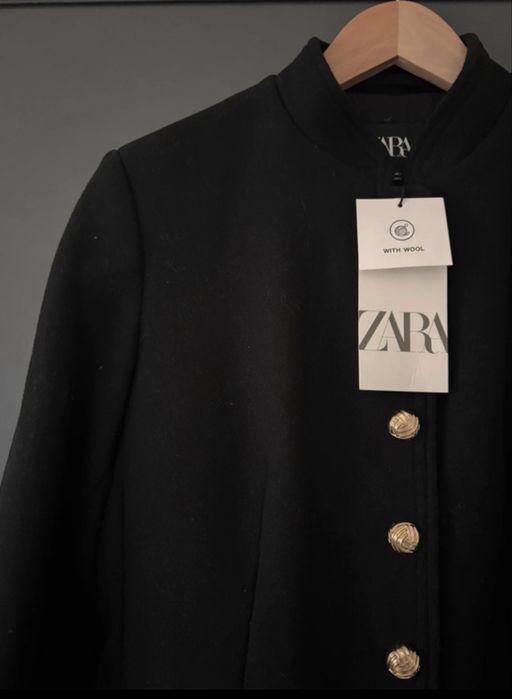Palton Zara - lana - nou, cu eticheta - marimea S/36