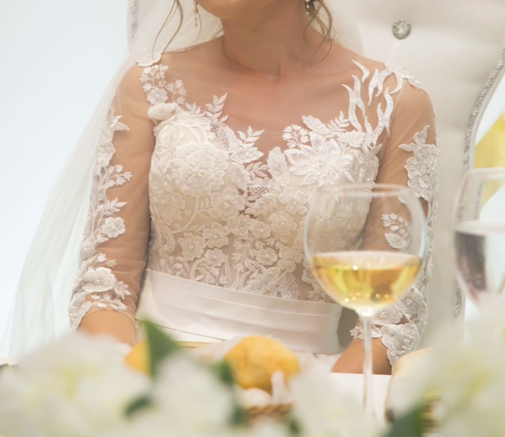 свадебное платье атласное